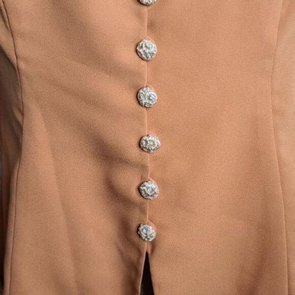 Vintage Handmade Victorian Lace Brocade Romantic Jacket - Picture 4 of 15